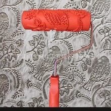 源头批发橡胶滚筒滚花质感压花艺术墙幻彩漆肌理印花涂料厂家直发