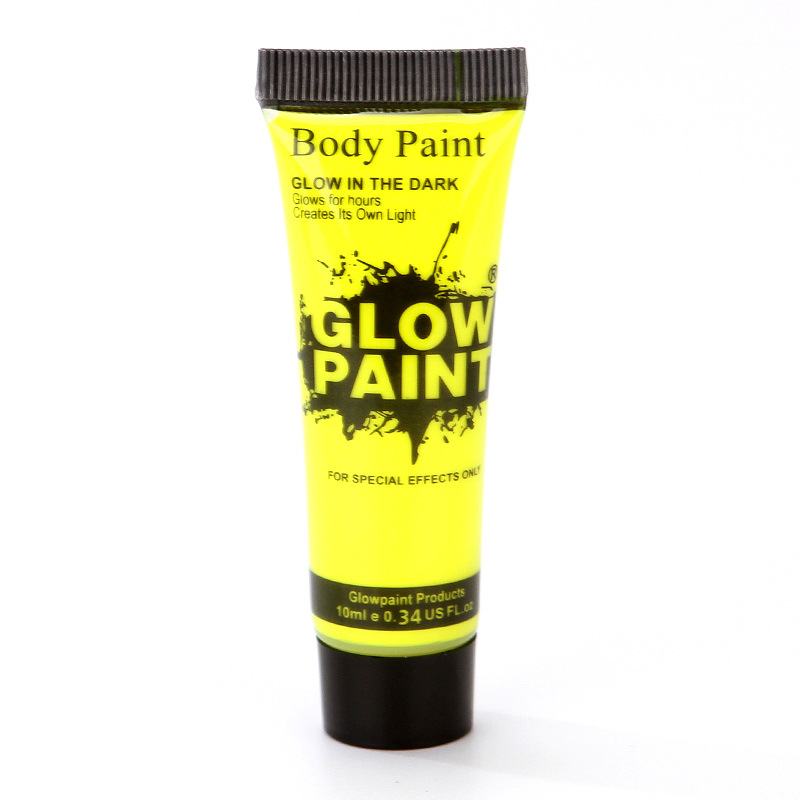 Pintura de arte a base de agua de 6 colores pintura fluorescente pintura luminosa pintada a mano súper brillante pintura luminosa para pintura corporal