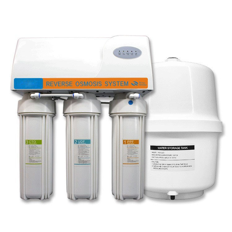 RO hogar purificador de agua potable directa cocina cinco luces con cubierta purificador de agua de ósmosis inversa ventas directas de la fábrica