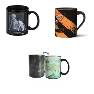 Hand-painted ceramic cup factory direct air sublimation mug creative ceramic cup advertising Cup coating Cup