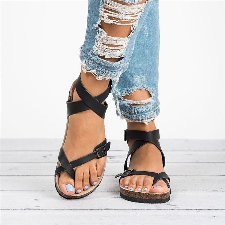 Women's Casual Solid Color Round Toe Casual Sandals display picture 6