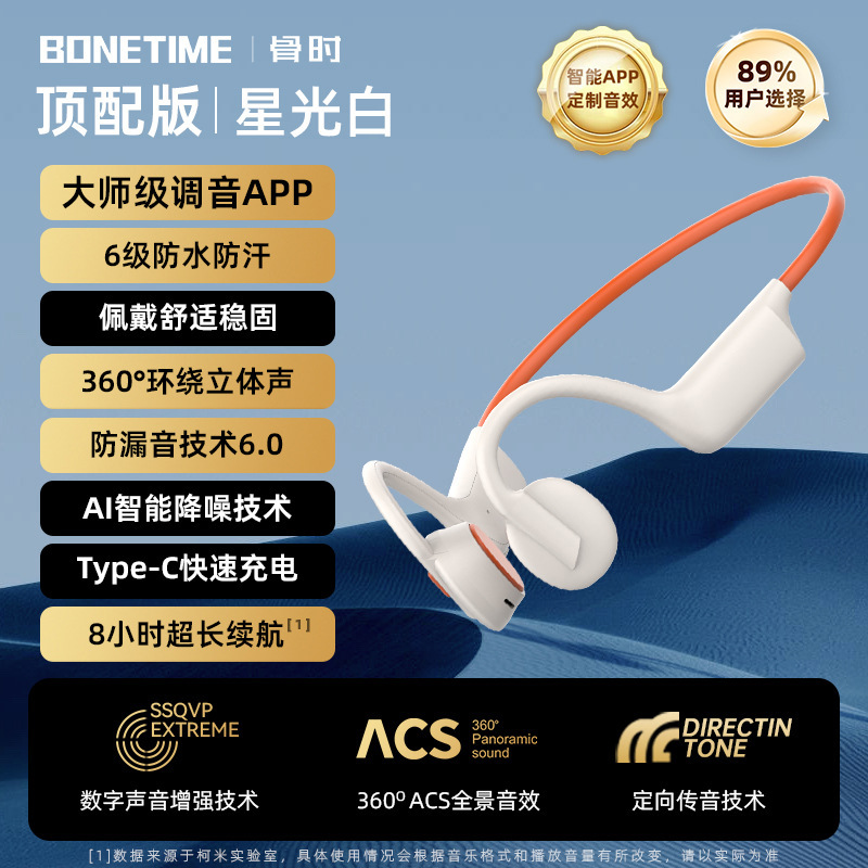 クロスボーダー K08 骨伝導 Bluetooth ヘッドセット、長いバッテリー寿命、音楽を聴く、ランニング、スポーツ、長時間装着しても痛くないワイヤレス ヘッドセット|undefined