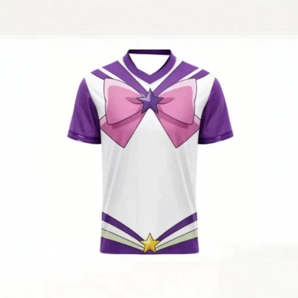 2026 New Sailor Moon Jupiter Print Cosplay T-Shirt Breathable Casual Quick-Dry Outdoor Activity Short Sleeve 2026 New Sailor Moon Jupiter Print Cosplay T-Shirt Breathable Casual Quick-Dry Outdoor Activity Short Sleeve