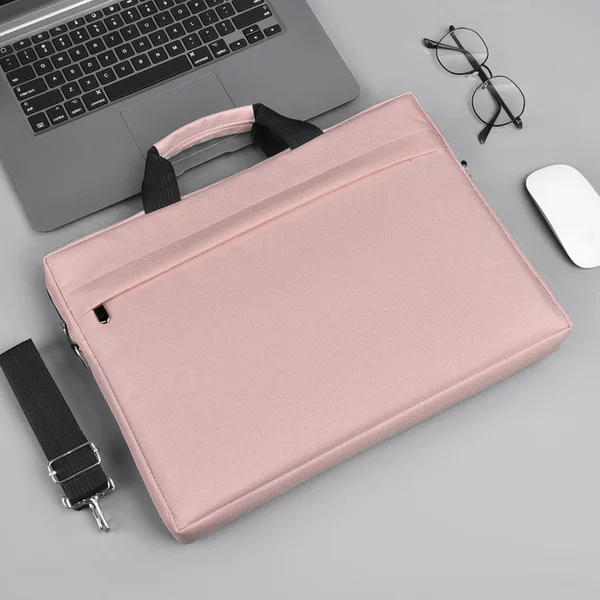 New Men's and Women's Business Casual Laptop Single-shoulder Portable Crossbody Briefcase Anti-splashing Water Add LOGO
