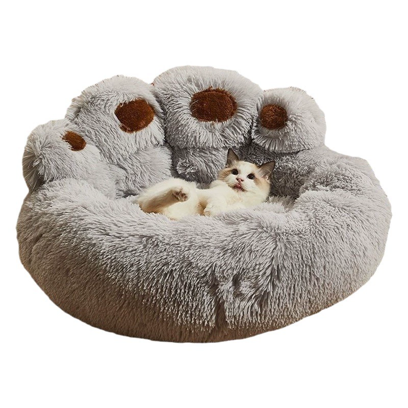 Прямая граница с фабрики в наличии Bear Paw Cat Claw питомник для собак Подушка для собак осенне-зимний кошачий питомник двойной Шелковый плюш удобный теплый