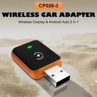 外贸定制有线转无线CarPlay盒子 车载智能互联盒子便携跨境爆款