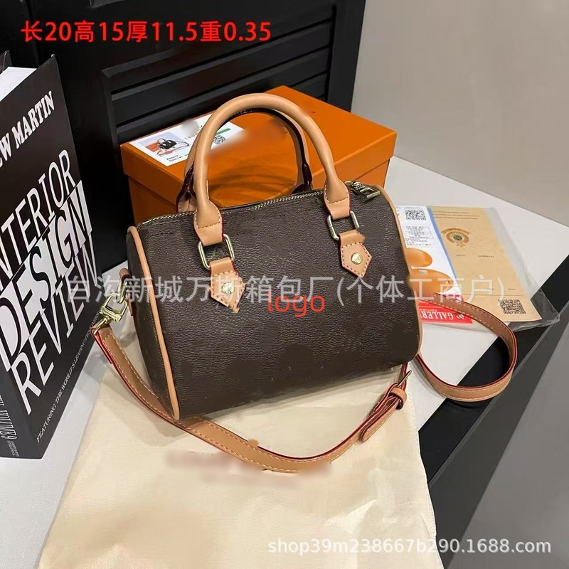驴家奢侈品包包时尚单肩斜挎包枕头包跨境批发老花手拎手提包包女|undefined