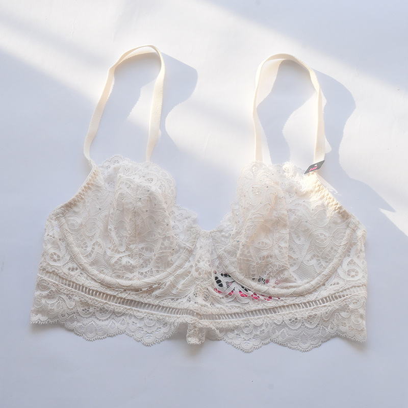 Canada Spicy Throat Underwear Big Chest Small Gather Pure Desire White Bra Anti-sagging Collapsing Paramilia Summer Bra Canada Spicy Throat Underwear Big Chest Small Gather Pure Desire White Bra Anti-sagging Collapsing Paramilia Summer Bra