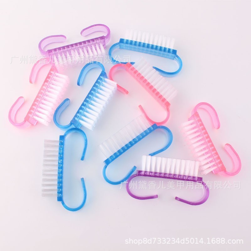 Brocha para Polvo de Manicura y Maquillaje de Nylon Suave para Limpieza de Uñas y Colorete