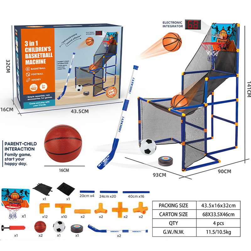Soporte de baloncesto para niños entrenamiento baloncesto interior móvil baloncesto marco deportivo Niño anotando juguete de la máquina de tiro