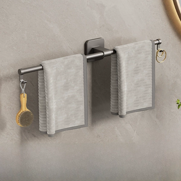 [Gun Ash] 50cm movable towel bar (skin type)