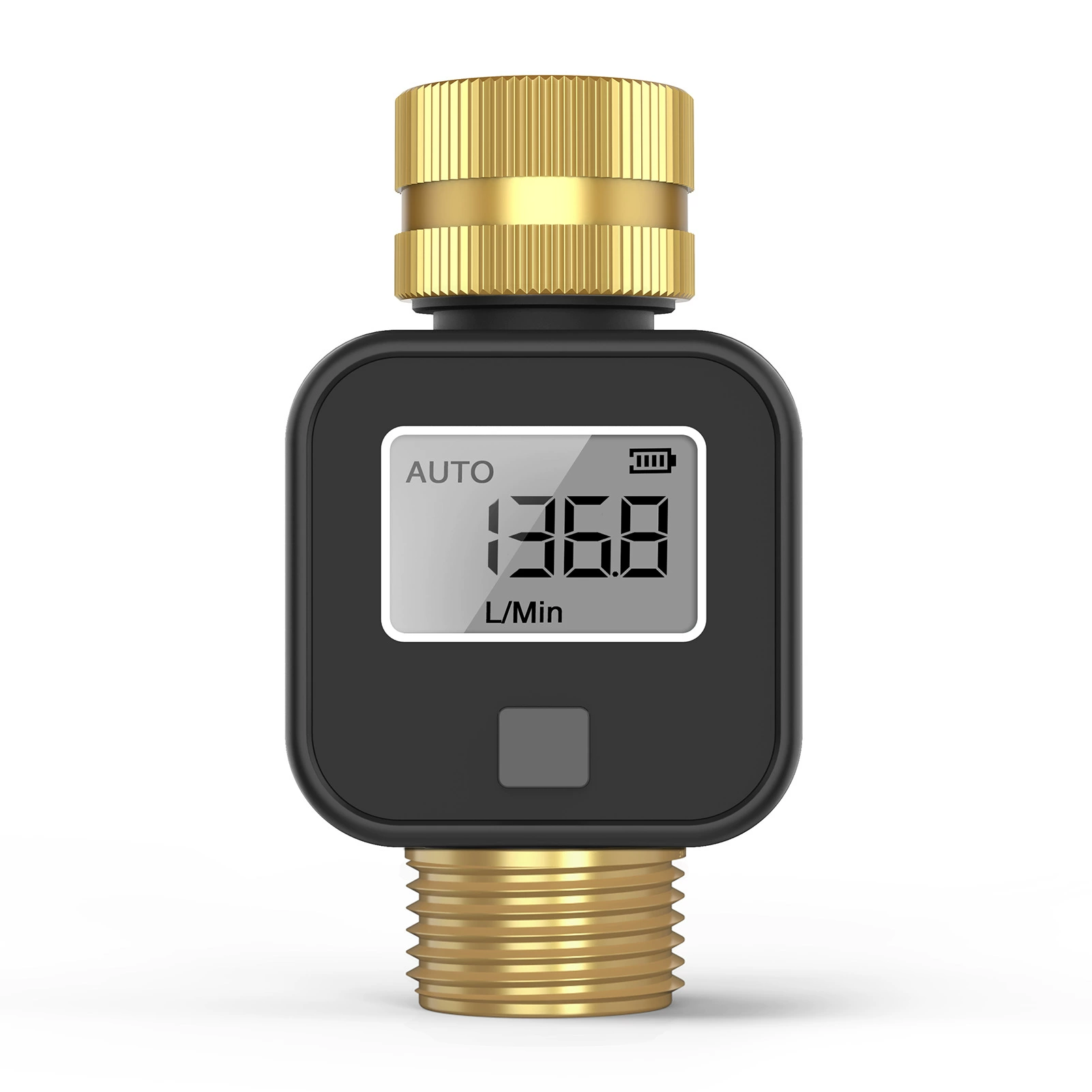 Латунный клапан на входе воды, таймер IP55, водонепроницаемая ручка, кнопка, ЖК-дисплей, регистратор расхода воды, новый