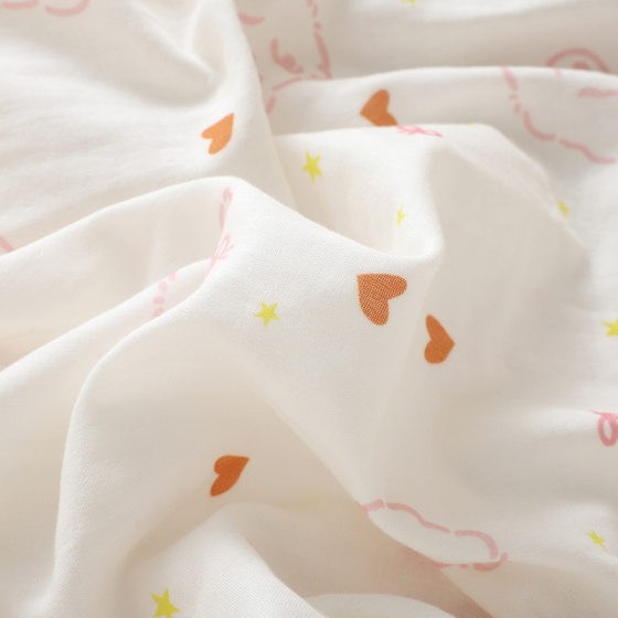 New Cute Teddy Cotton Double-layer Yarn Pajamas Women's Spring and Autumn Summer Thin Cotton Long-sleeved Home Clothes suit