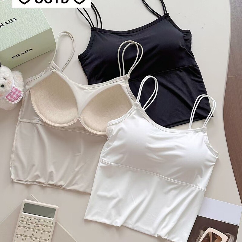 Trendy Beautiful Back Tube Top Without Steel Rings to Cover Belly Inner Sling Girls' Chest Wrapping Underwear Base Short Vest for Students