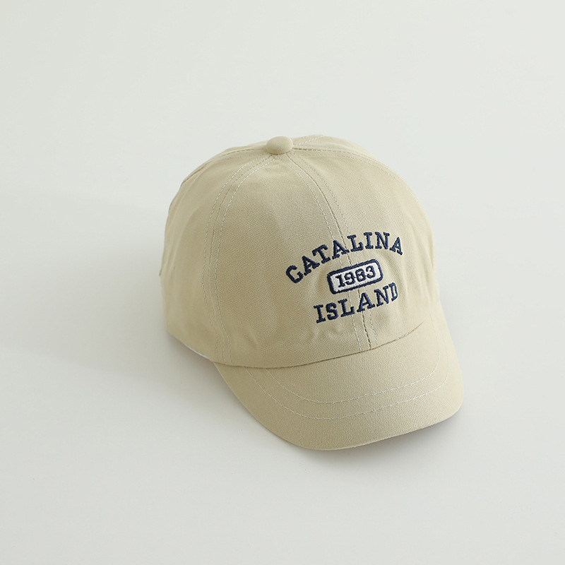 2-5 Sombreros infantiles primavera y otoño delgados estilo coreano de moda para bebés varones sombreros de boca de pato de marea niñas sombreros de sombreros de béisbol