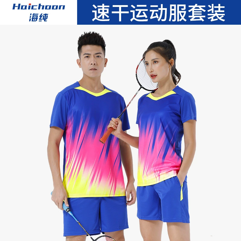 Быстросухой бадминтон теннис с коротким рукавом спортивная футболка набор пользовательских мужских и женских детских спортивных игр с логотипом