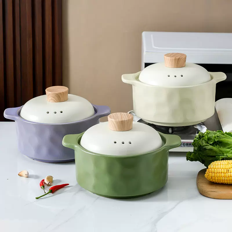 Stone Grain Clay Pot 石纹砂锅 耐高温家用煤气灶专用石纹砂锅