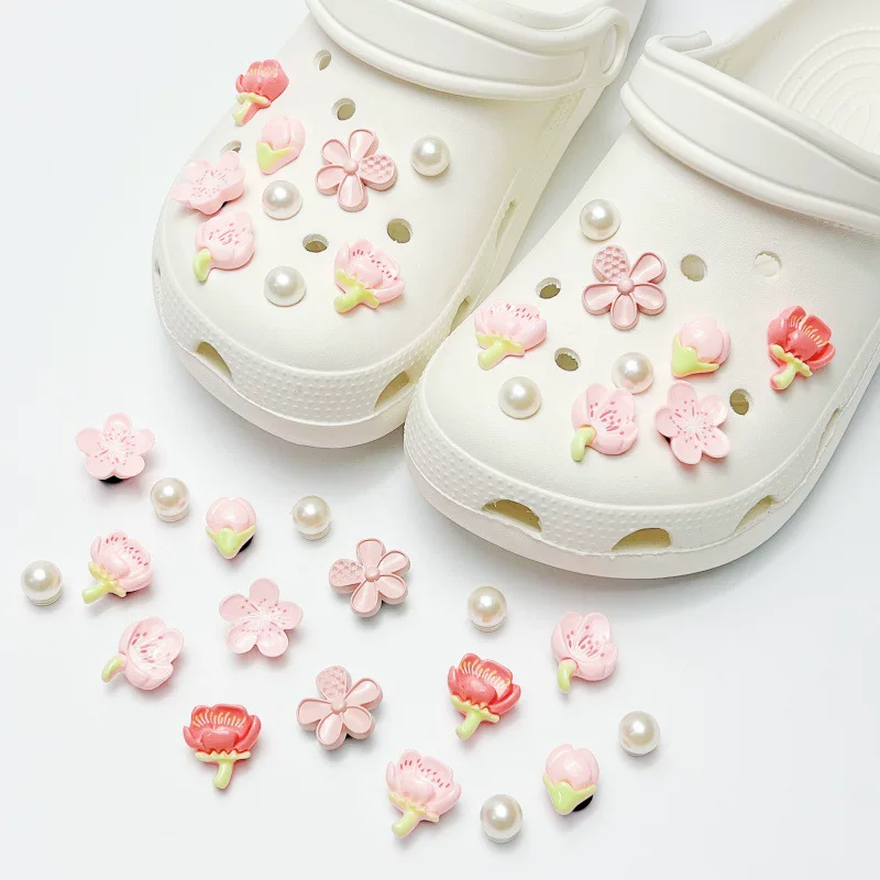 Fuchsia accessory from pearl, decorations, accessories, set, cute shoes