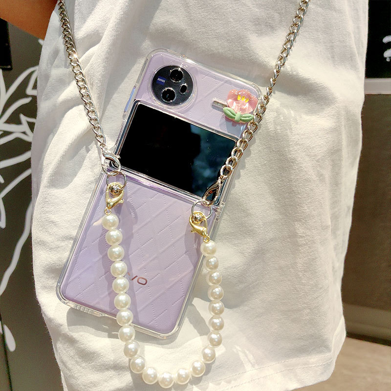 Coque de protection transparente pour vivo pliable avec perle_voghion.com