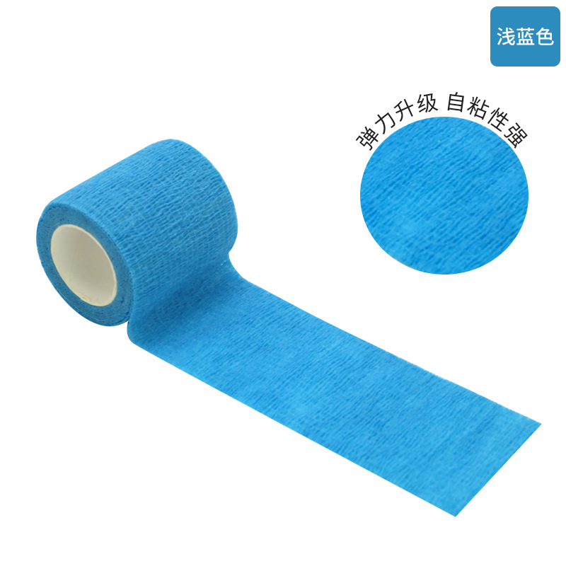 Borde de costura azul claro