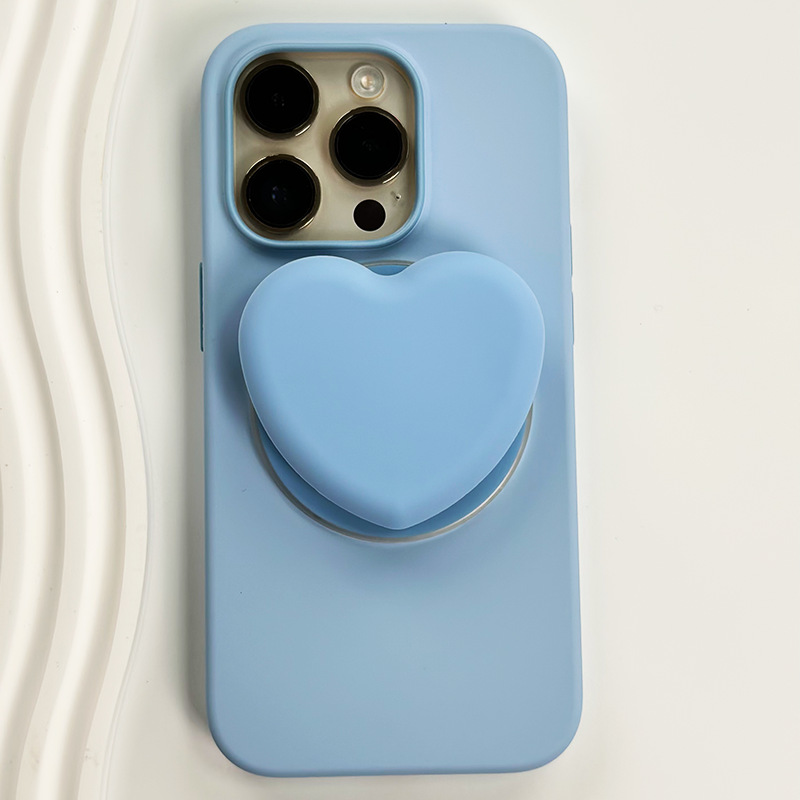 Heart-shaped blue bracket