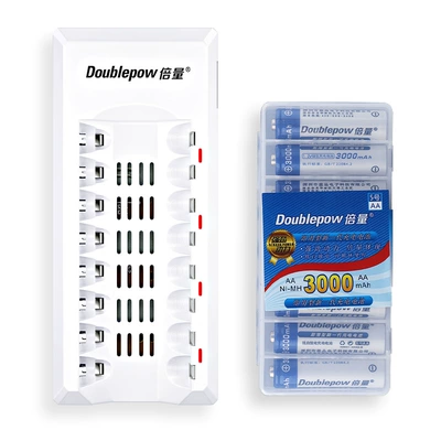 Double Capacity Rechargeable Battery No. 5 Charger Set with 8 Aa1.2V3000 Mah Microphone No. 5 Recyclable (Hibrid akkumulyator batareyaları) - k184-lamps-with-8-sections-and-5-3000mah