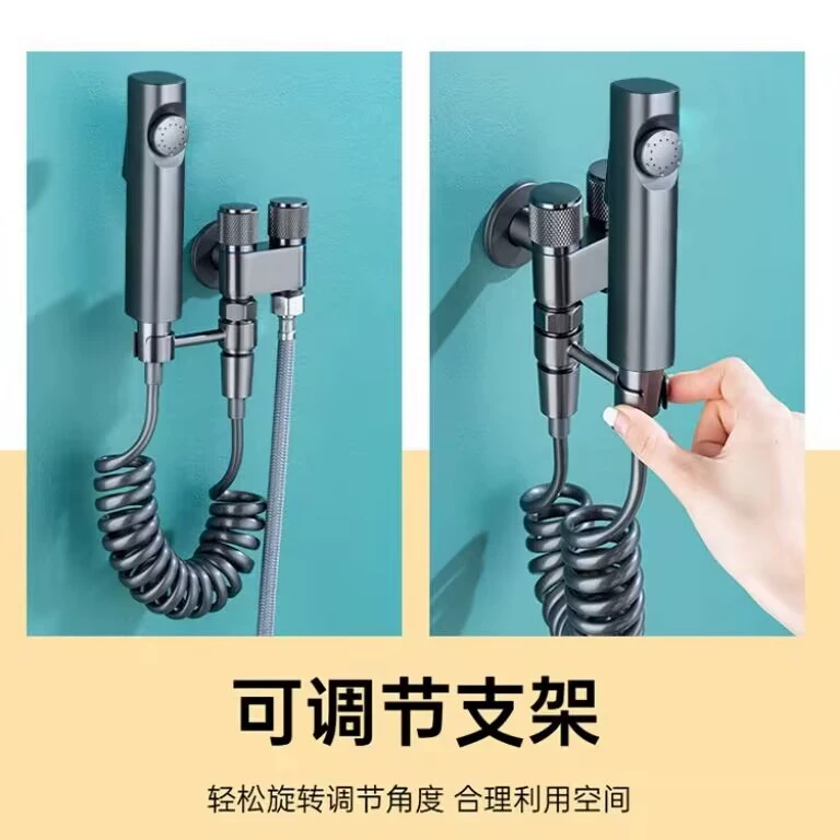 Набор для биде из нержавеющей стали с одним входом и двумя выходами, угловым клапаном, сифоном для унитаза, комплект для биде.