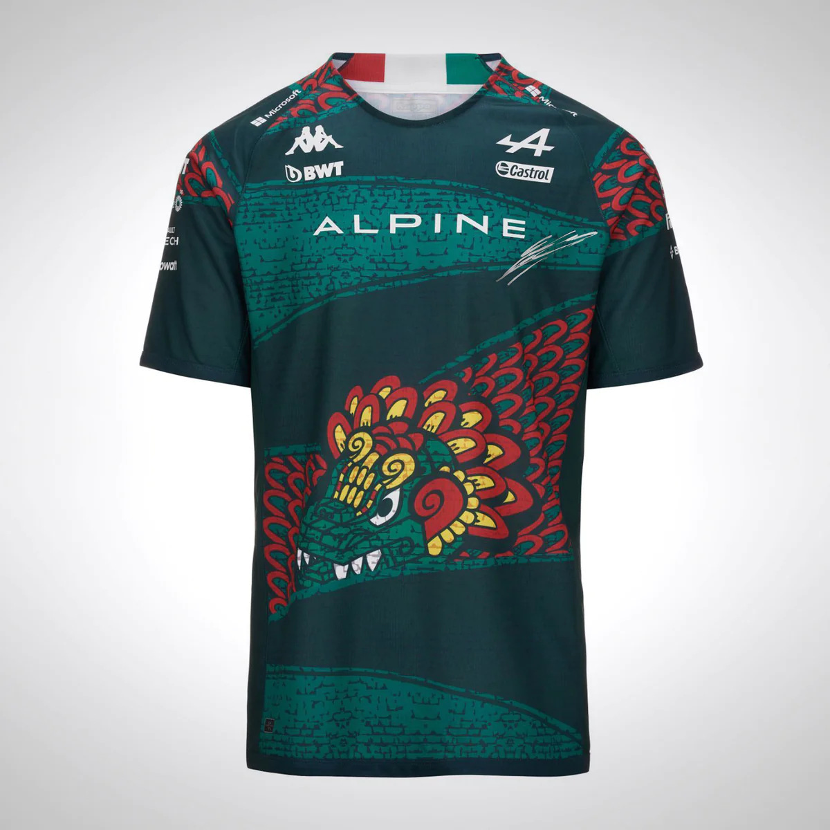 Camiseta de manga corta con cuello redondo y manga corta con malla suelta de verano para hombre, estampado 3D con lema de murciélago europeo y americano