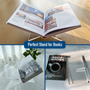 Acrylic reading bookshelf Acrylic Book Holder book display stand acrylic reading tray rack