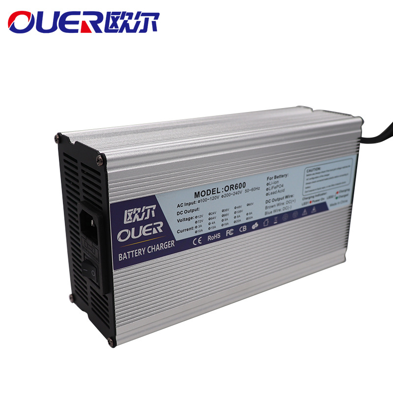 电动车 79.8V 6A 铝壳智能充电器 用于19串70.3V锂电池