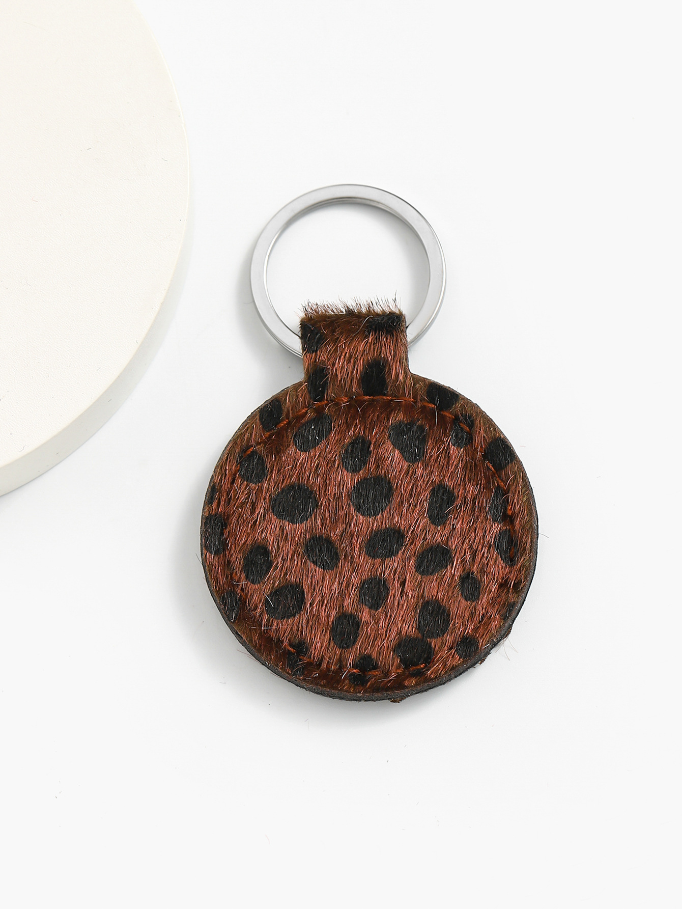 12g Weight Keychain Classification 1 Piece Quantity Daily Occasion PU Material Leopard Pattern Unisex Gender Casual Style Casual Leopard PU Unisex Keychain 13