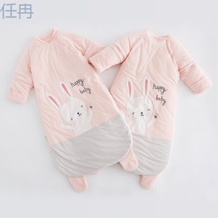 Xkw Baby Sleeping Bag Winter Thickeneded Mushroom Pure Cotton Spring & Fall Thin Cotton Baby Anti-Kick Quilt Newborn Round Bottom All Year Round