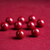 久雅 Ювелирное украшение, натуральная природная руда, бусины, украшение-шарик из грецкого ореха, цвета киновари