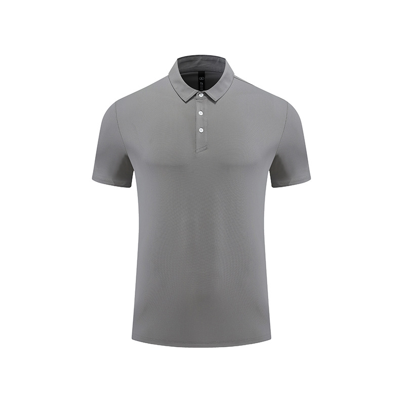 Polo de secado rápido transpirable sensible al hielo camisa de verano de los hombres de negocios de manga corta casual solapa superior de moda deportes ropa de fitness