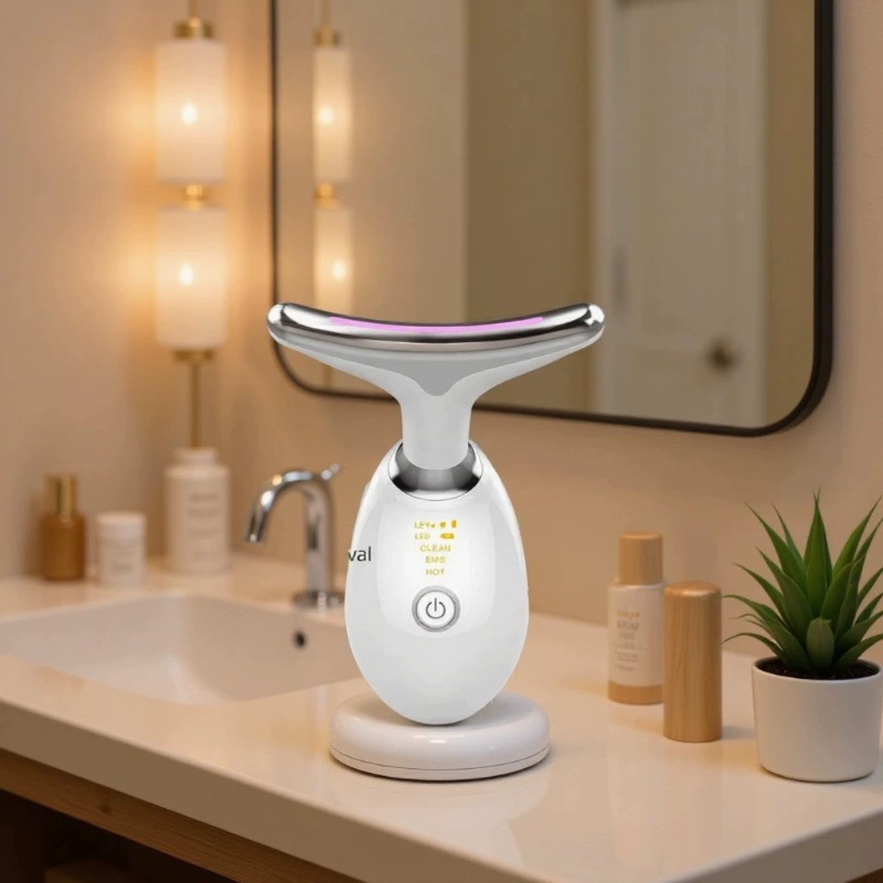 Новый трансграничный электрический косметический инструмент для шеи, постоянная температура, горячий компресс, омоложение кожи, косметический инструмент, лифтинг, уход за шеей и лицом, массажер для красоты