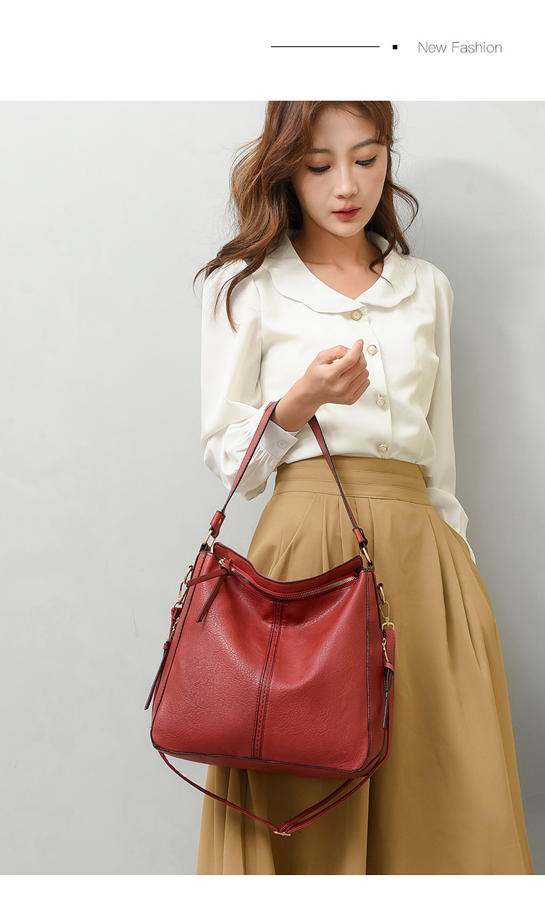 Cross-border women's bags 2023 New style single-shoulder bag, simple crossbody wandering bag, Korean-style handbag, women's tote large bag undefined