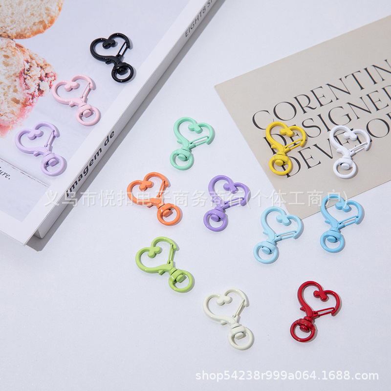 Love Buckle DIY Jewelry Accessories Door Buckle Keychain Bag Decoration Mobile Phone Chain Material Creative Handmade Material