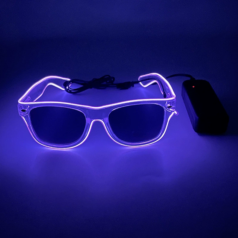 Светодиодные очки Amazon Personality Dance EL Flash Decoration Bar Jumping Gathering Gift Props Manufacturer