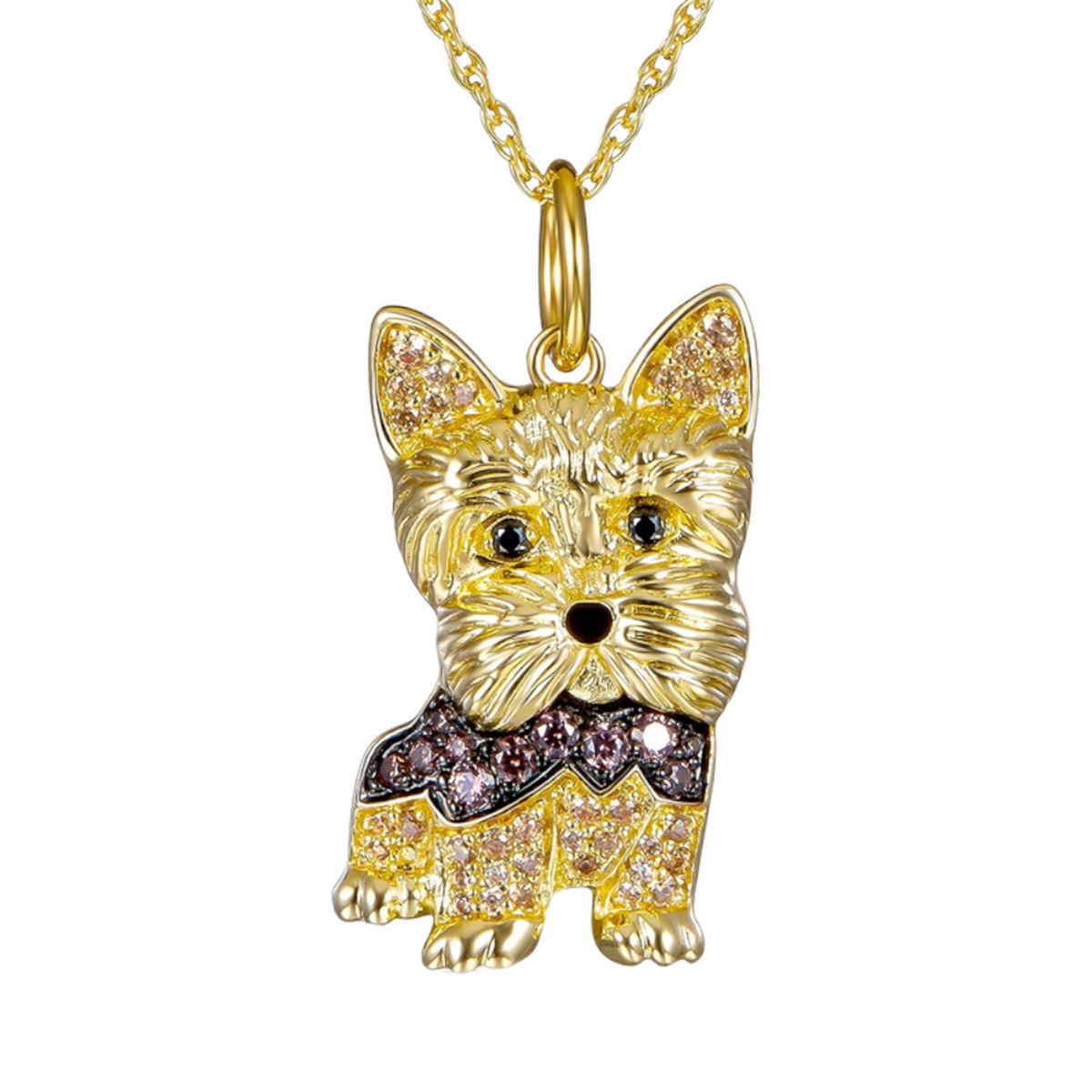 1 Piece Quantity Cute Dog Zinc Alloy Cable Chain Pendant Necklaces Wholesale