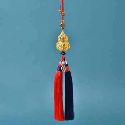 Chinese Style Peace Car Accessories, Car Car hanging - hollow-gourd-red-and-blue