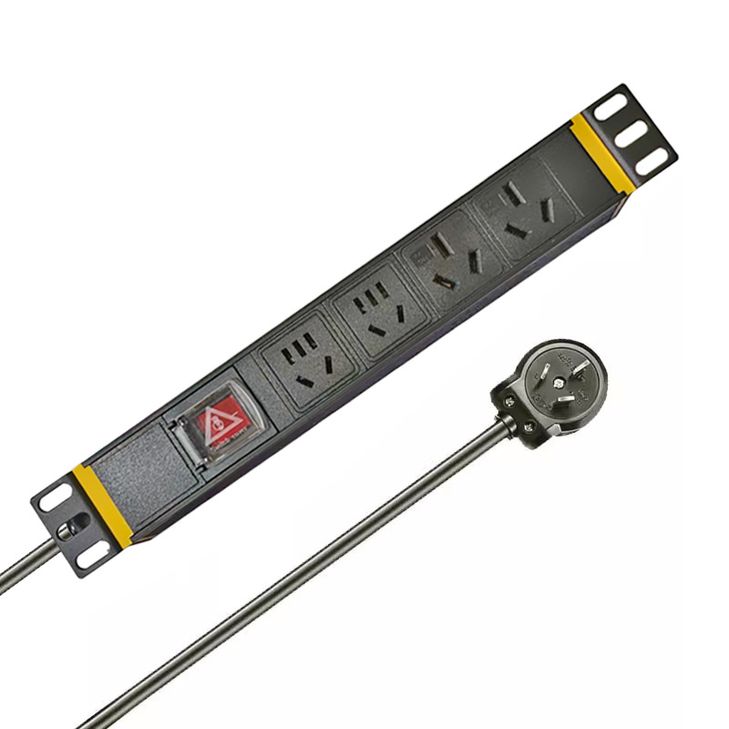 pdu机柜插座 4孔位 2位10A+2位16A大功率插排接线板拖线板