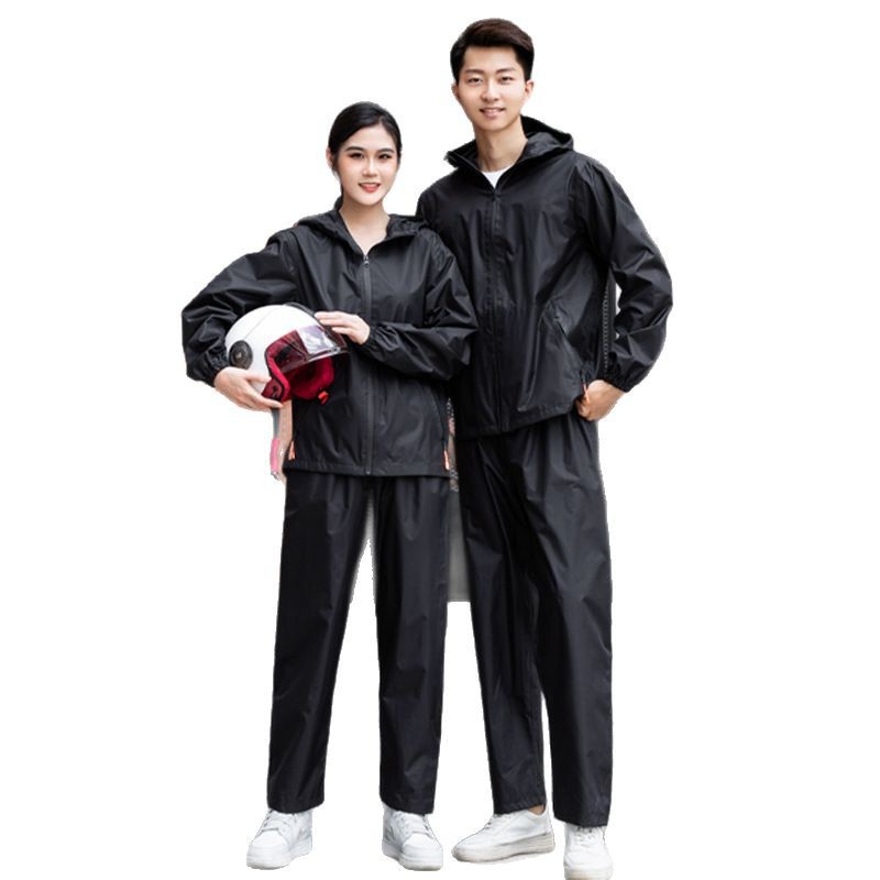 Impermeable, traje de pantalón de lluvia, estilo dividido para adultos, uso externo, impermeable antidisturbios de cuerpo completo individual, hombres y mujeres, al aire libre, Chunya Spinning al por mayor