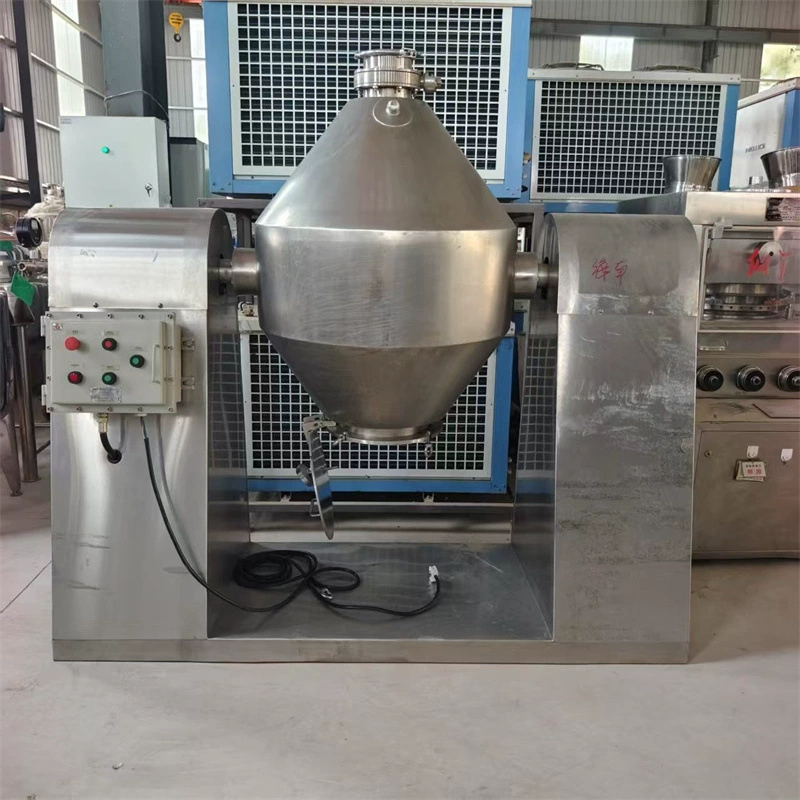 Использованный вакуумный ротационный сушильный аппарат SZG с двойным конусом для пластиковой смолы, промышленный сушильный аппарат для пигментов с двойным конусом