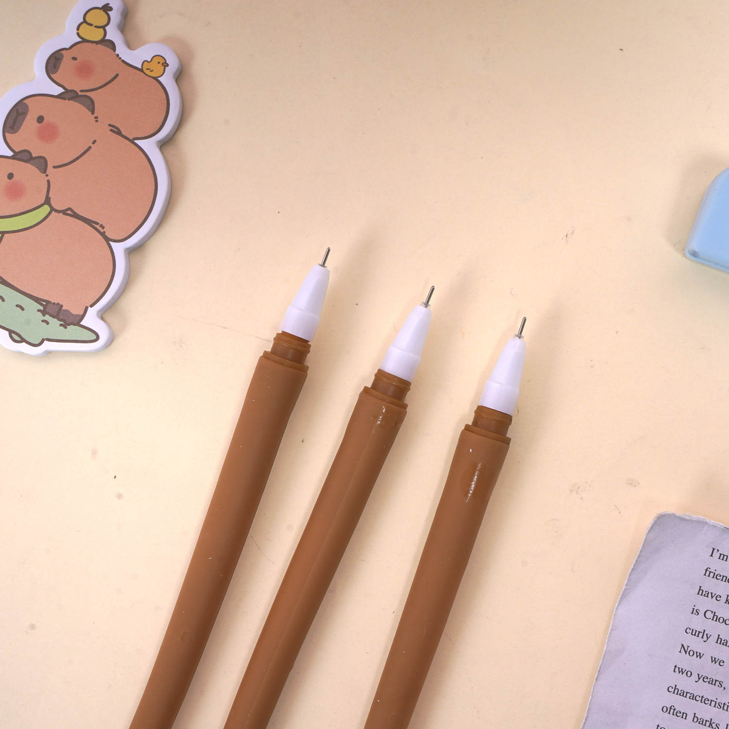 dibujos animados delfines de agua rocadores bolígrafo neutro de descompresión bolígrafo de firma negro bolígrafo de papelería creativo para estudiantes