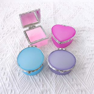 Creative heart-shaped gift box DIY cream clay jewelry box princess makeup box