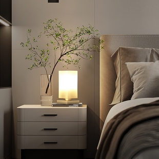 All-Copper Scandinavian Modern Minimalist Bedside Table Lamp Led Creative Ins Study Bedroom Lamp Warm Reading Decorative Table Lamp