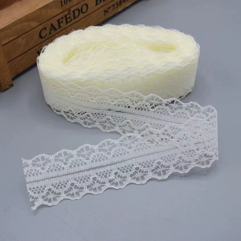 Lace Trim Model 1658-2, Polyester, 3 cm Width, 400 yd Roll, 30 Colors
