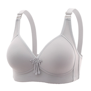 Thin Large Size Mother's Style Bra Side Tight Auxilary Breast Pull-up Stable Top-up Anti-sagging Underwear for Women
