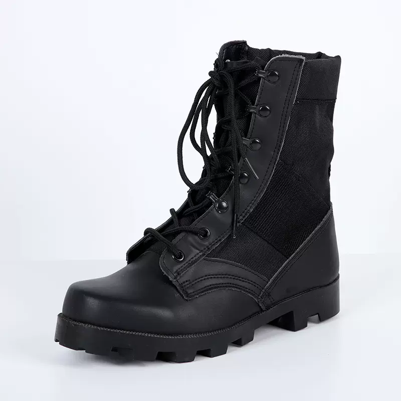 男靴厂家作战靴战术靴黑色高帮户外靴兵队作战靴战术靴防撞登山靴