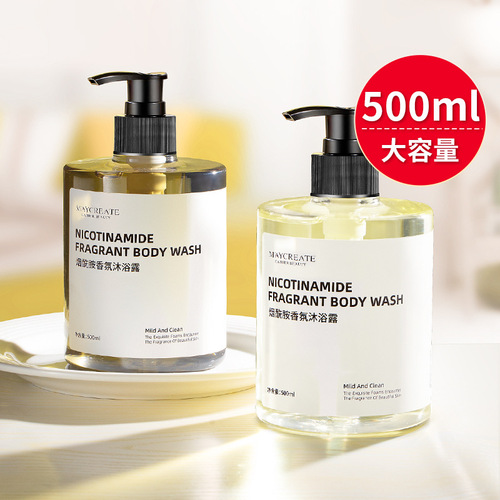 Bodybuilding Chuangyan Niacinamide Fragrance Shower Gel 500ml long-lasting fragrance moisturizing shower gel same style